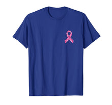 Load image into Gallery viewer, Camo pink ribbon pocket print breast cancer awareness T-Shirt