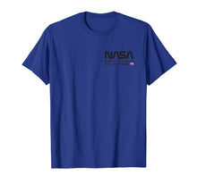 Load image into Gallery viewer, NASA Shirt, Worm Logo Insignia Symbol USA US Flag Graphic T-Shirt
