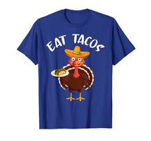 Load image into Gallery viewer, Turkey Eat Tacos Funny Mexican Sombrero Thanksgiving Xmas T-Shirt