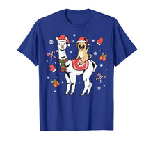 Load image into Gallery viewer, Christmas Pug Tshirt Llama Dog Merry Christmas Alpaca T-Shirt
