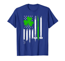 Load image into Gallery viewer, American Flag Shamrock Nurse St Patrick's Day Gifts T-Shirt-466086
