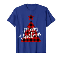 Load image into Gallery viewer, Christmas Tree Red Buffalo Plaid Merry Christmas Gift T-Shirt