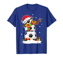 Load image into Gallery viewer, Dabbing Snowman Soccer Christmas Funny Dab Ball Gift T-Shirt