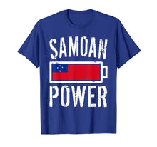 Load image into Gallery viewer, Samoa Flag | Samoan Power Battery Proud Tee T-Shirt