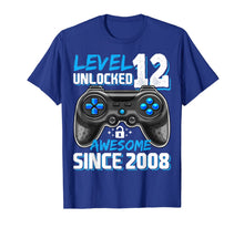 Load image into Gallery viewer, Level 12 Unlocked Awesome 2008 Video Game 12th Birthday Gift T-Shirt-631873