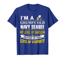 Load image into Gallery viewer, Navy Seabee - I'm A Grumpy Old Navy Seabee T-Shirt