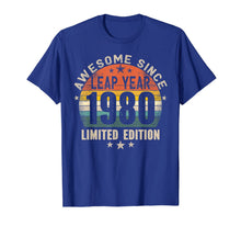 Load image into Gallery viewer, Leap Year Birthday - Awesome Since 1980 Vintage Leap Day T-Shirt-1650055