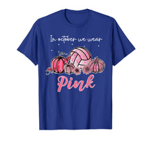 Load image into Gallery viewer, In October We Wear Pink Volleyball Breast Cancer Awareness T-Shirt