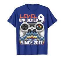 Load image into Gallery viewer, Level 9 Unlocked Awesome 2011 Video Game 9th Birthday Gift T-Shirt-762920
