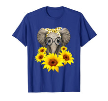 Load image into Gallery viewer, Elephant Sunflower Cute Elephant Love Sunflower T-Shirt-112569