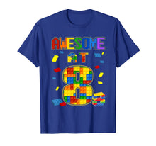 Load image into Gallery viewer, Birthday Shirt For Kids 8 Building Blocks Bricks Theme Party T-Shirt-435429