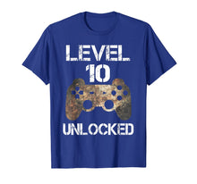 Load image into Gallery viewer, Level 10 Unlocked Boys 10th Birthday 10 Year Old Gamer Gift T-Shirt