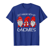 Load image into Gallery viewer, Three Gnomes In Red - Just Hangin' with my Gnomies Christmas T-Shirt