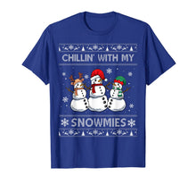 Load image into Gallery viewer, Chillin With My Snowmies Funny Ugly Christmas Pajama Xmas T-Shirt