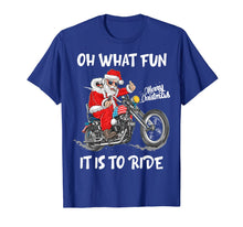Load image into Gallery viewer, Biker Santa Motorcycle Fan Merry Christmas Xmas Holidays T-Shirt
