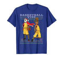 Load image into Gallery viewer, Basketball African American Santa Reindeer Ugly Christmas T-Shirt