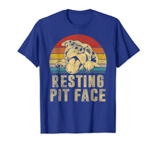 Load image into Gallery viewer, Dog Pitbull Resting Pit Face Vintage T-Shirt
