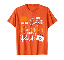Load image into Gallery viewer, I Care For the Cutest Pumpkins In The Patch Halloween Nurse T-Shirt
