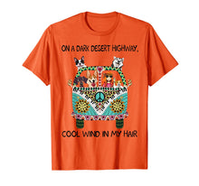 Load image into Gallery viewer, In Hair On Dark Highway A Desert Corgi Cool Wind Hippie Dog T-Shirt