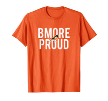 Load image into Gallery viewer, Baltimore Pride tshirt BMORE PROUD with oriole bird
