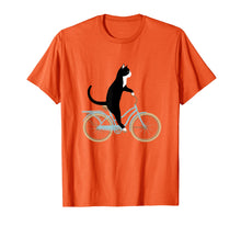 Load image into Gallery viewer, Cat on a bike funny T-shirt