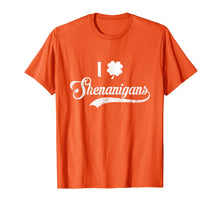 Load image into Gallery viewer, Happy St.Patrick's Day - I Love Shenanigans With Shamrock T-Shirt-2646849
