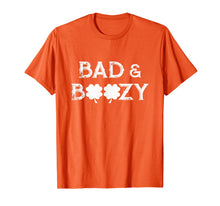 Load image into Gallery viewer, Funny Bad And Boozy Irish Shamrock St.Patrick's Costume T-Shirt-779086