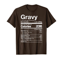 Load image into Gallery viewer, Gravy Nutrition Funny Thanksgiving Food Costume Dark T-Shirt