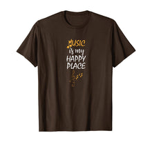 Load image into Gallery viewer, Music Is My Happy Place Inspiring Music Lover Musician Gift T-Shirt