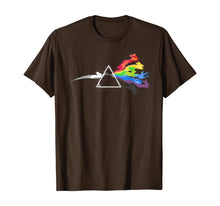 Load image into Gallery viewer, The TShirt Wall Prism Refraction Pink Rainbow Poke Floyd Mon T-Shirt