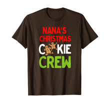 Load image into Gallery viewer, Cute Nana's Christmas Cookie Crew for Grandkids and Families T-Shirt