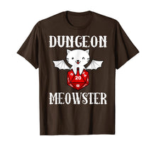Load image into Gallery viewer, Dungeon Meowster Funny-DnD Gamer-Cat-D20 Gift T-Shirt