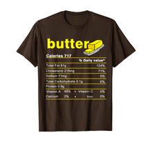 Load image into Gallery viewer, Butter Nutrition Facts Funny Thanksgiving Christmas food T-Shirt
