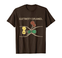 Load image into Gallery viewer, Electricity Explained Funny Ohm Volt Ampe Physics T-Shirt-99609
