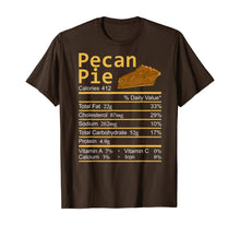 Load image into Gallery viewer, Pecan Pie Nutrition Facts Thanksgiving Costume Christmas T-Shirt