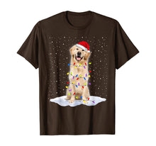 Load image into Gallery viewer, Golden retriever Santa Christmas Tree Lights Xmas Gifts T-Shirt