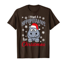 Load image into Gallery viewer, I Want A Hippopotamus For Christmas Shirt | Xmas Hippo T-Shirt