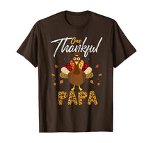 Load image into Gallery viewer, One Thankful Papa Grandpa Turkey Thanksgiving Family Gift T-Shirt