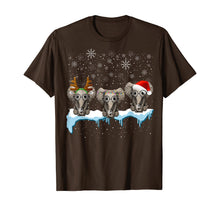 Load image into Gallery viewer, Christmas Pajama Three Hippie Elephants Costume Xmas gift T-Shirt