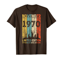 Load image into Gallery viewer, Vintage November 1970 Shirt 49 Years Old 1970 Birthday Gift T-Shirt