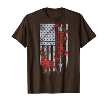 Load image into Gallery viewer, Bow Hunting Deer Flag T-Shirt for Men Or Women Hunters-145715