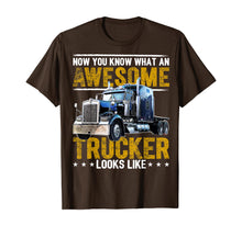 Load image into Gallery viewer, Awesome Trucker Big Rig Semi-Trailer Truck Driver Gift Men T-Shirt