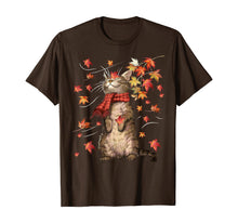 Load image into Gallery viewer, Funny Cat Leaf Fall Hello Autumn Funny Cat Kitten Lover Gift T-Shirt
