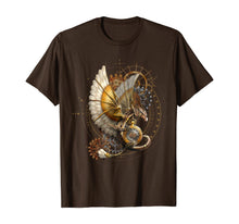 Load image into Gallery viewer, Steampunk Dragon on watch gift vintage t shirt