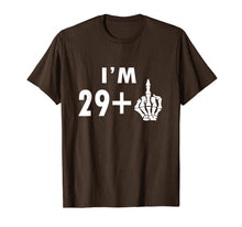 Load image into Gallery viewer, Funny 30th Birthday Gifts Shirt I'm 29 Plus 1 Middle Finger