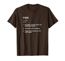 Load image into Gallery viewer, Opa Definition T Shirt - Father's Day Present Gift Tee