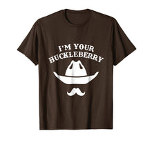 Load image into Gallery viewer, I'm Your Huckleberry Old West Shirt, Cowboy Hat & Mustache