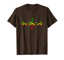 Load image into Gallery viewer, Reggae Music Heartbeat T-Shirt - Jamaica Rasta Tee Gift