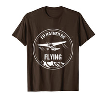 Load image into Gallery viewer, Retro Pilot T-Shirt I'd Rather be Flying Plane Pilot Gift