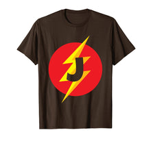 Load image into Gallery viewer, Superhero Costume Letter J Initial T-Shirt For Boys & Girls